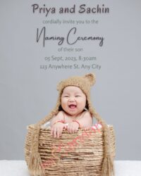 Baby Naming Ceremony invite