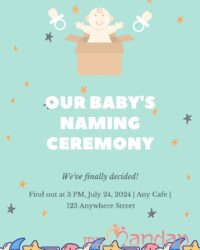 Namekaran ceremony invite