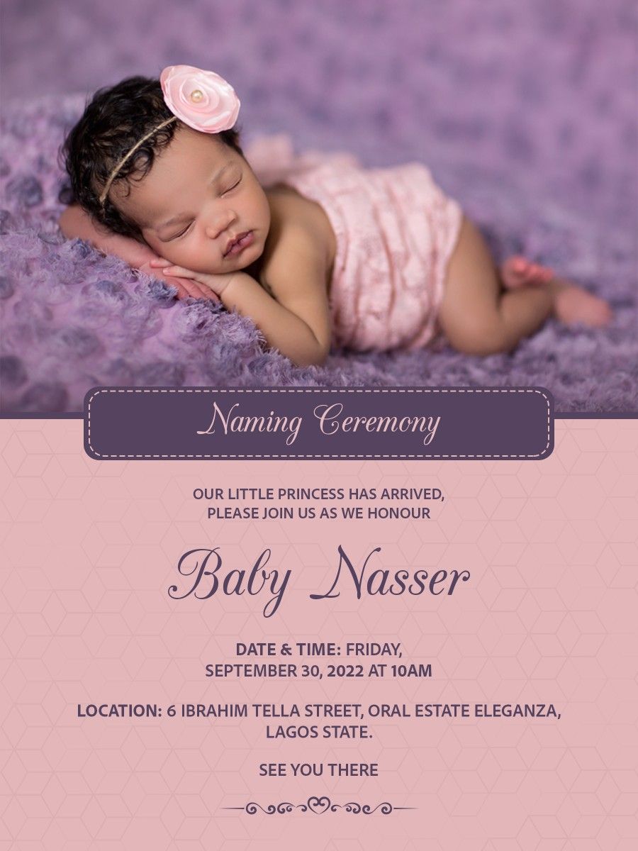 Baby Naming Ceremony Invitation Card – myMandap Invitation Cards