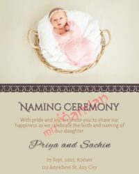 Naming Ceremony invite