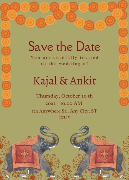 Marathi wedding invite